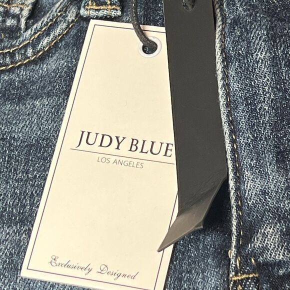 NWT Judy Blue Dark and Twisty Tummy Control Dark Wash Skinny Jeans Sz 25 - Picture 8 of 9